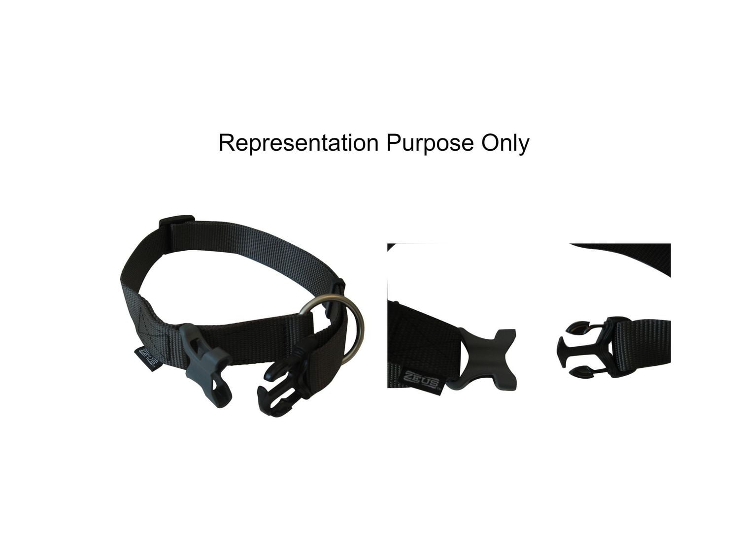 Zeus Adjustable Nylon Dog Collar, Small