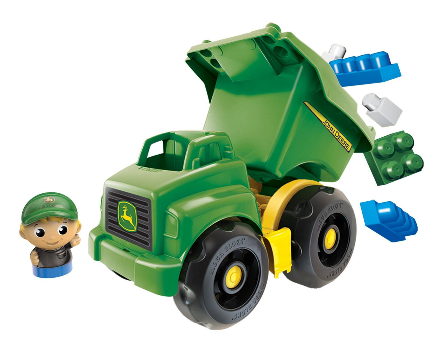 mega bloks john deere large vehicle dump truck