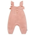 thumbnail image 1 of modern moments™ by Gerber® - Long Leg Flutter Sleeve Romper - Rose, 1 of 5