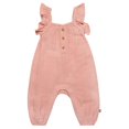 thumbnail image 1 of modern moments™ by Gerber® - Long Leg Flutter Sleeve Romper - Rose, 1 of 5