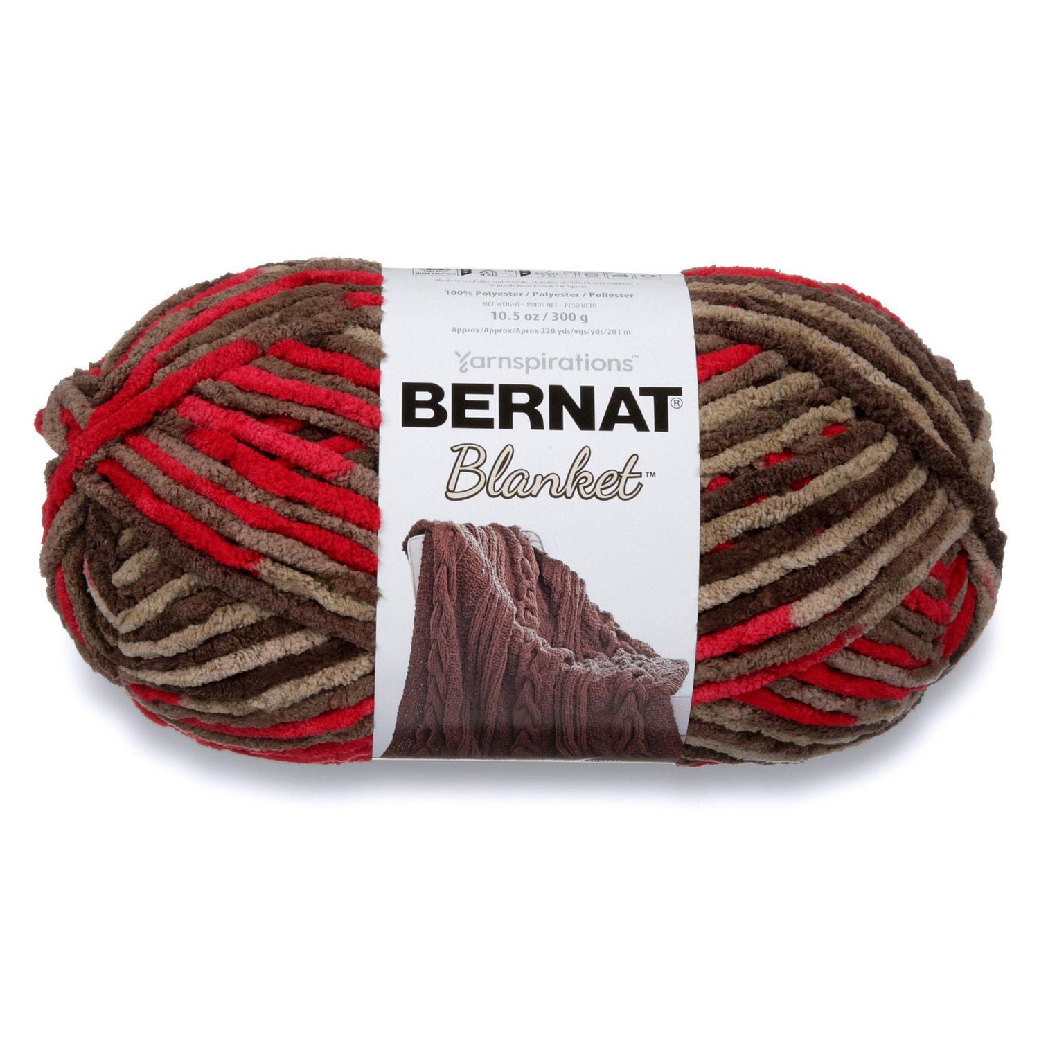 BERNAT BLANKET YARN (300G/10.5 OZ), RASPBERRY TRIFLE Walmart Canada