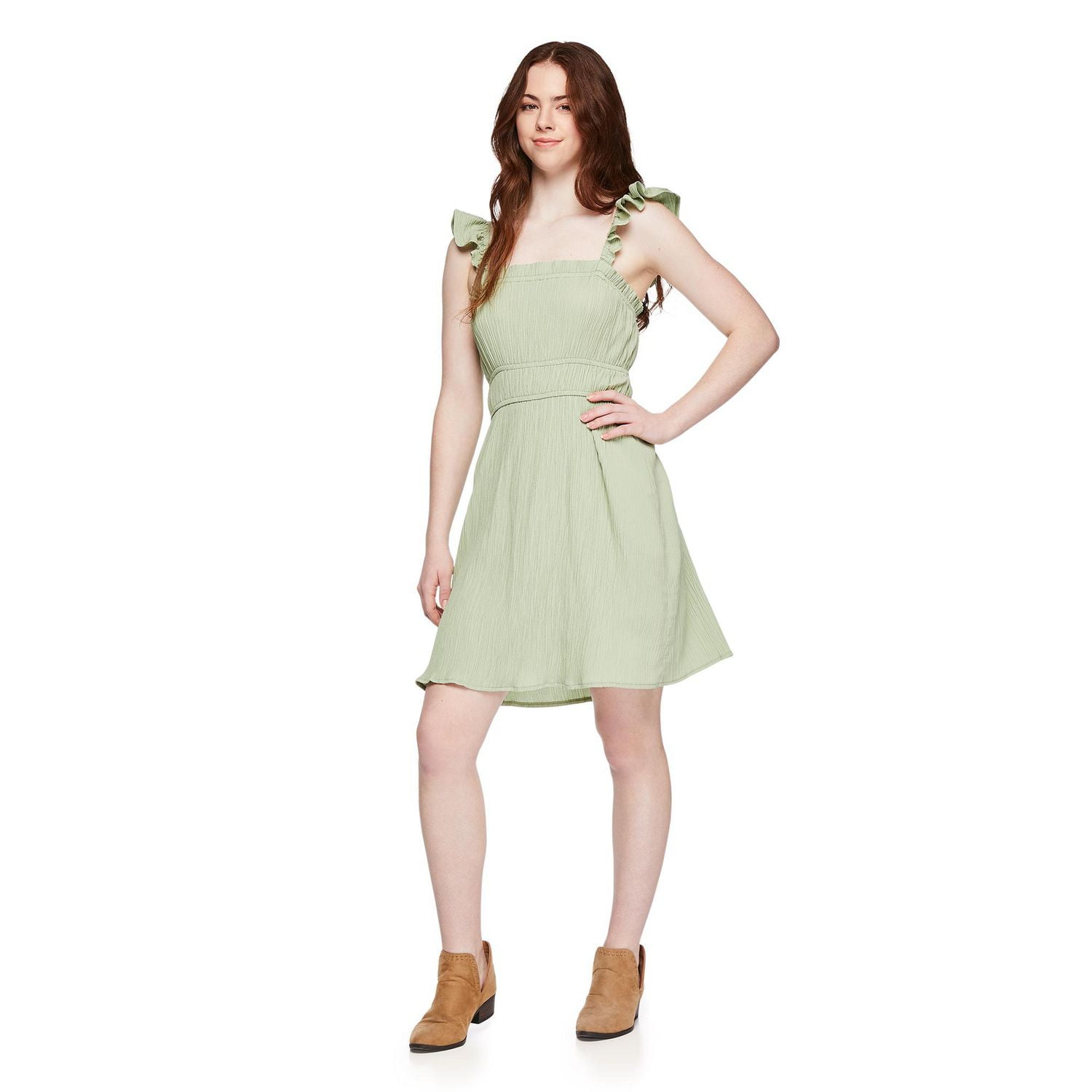 No Boundaries Women's Ruffle Dress