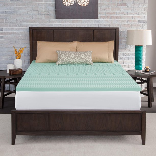 Dream Serenity 1.5" EcoZone Memory Foam Mattress Topper, Double, Find
