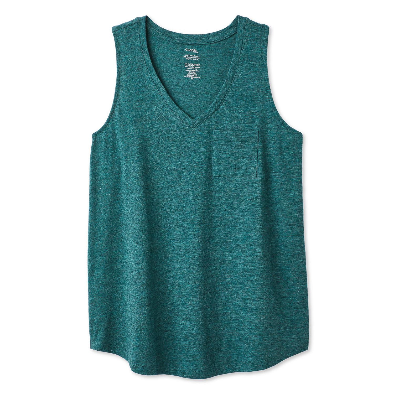 George Women's V-Neck Pocket Tank Top