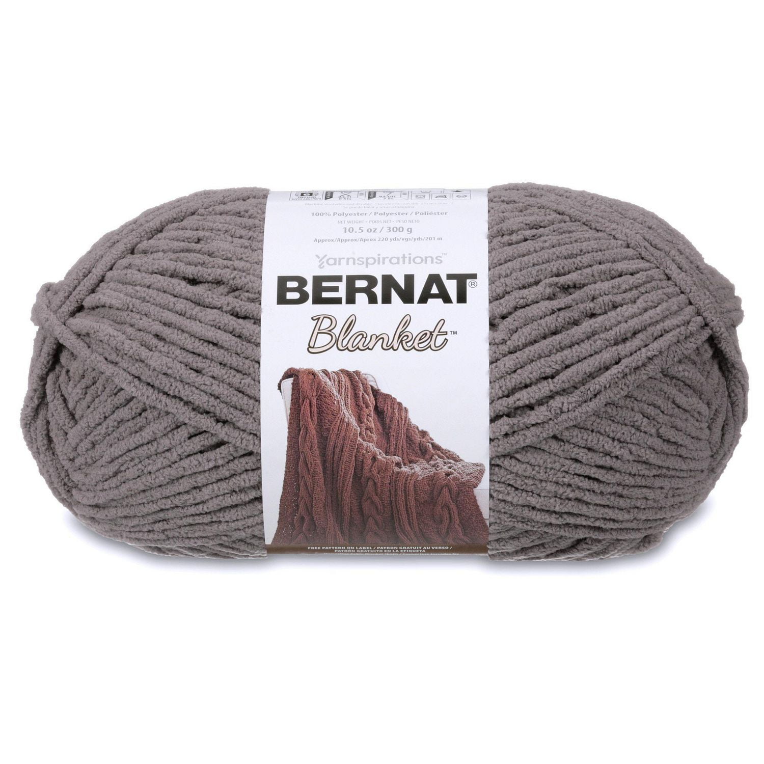 BERNAT BLANKET YARN (300G/10.5 OZ), DARK GRAY Walmart Canada