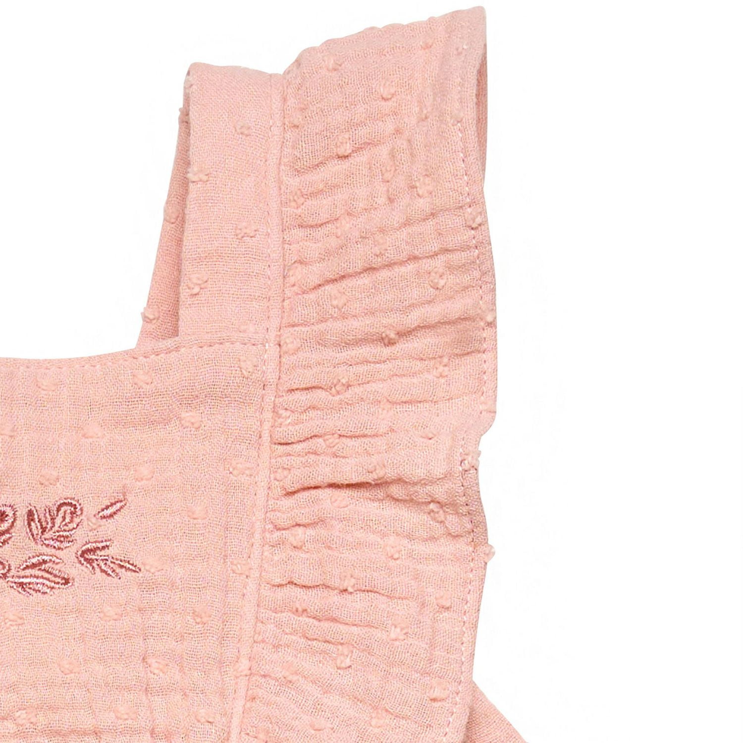 modern moments™ by Gerber® - Ensemble 2 pièces robe à manches volantées + couvre-couche - Rose