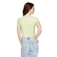thumbnail image 3 of No Boundaries Women's V-Neckline Baby Tee, 3 of 6