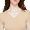 thumbnail image 4 of No Boundaries Women's V-Neckline Baby Tee, 4 of 6