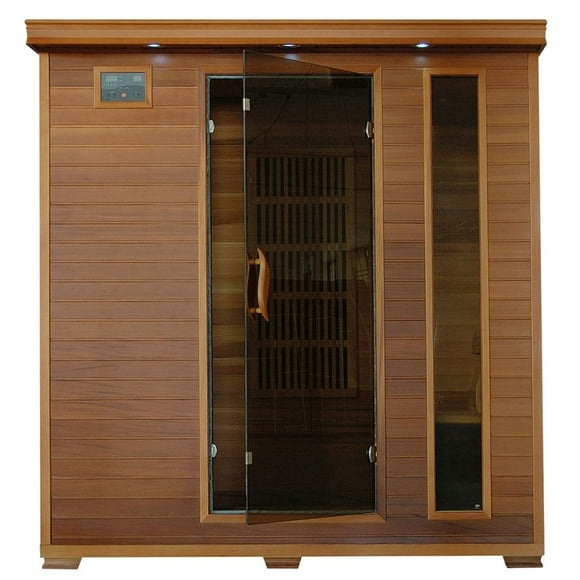 Radiant Saunas 4-Person Cedar Infrared Sauna with 9 Carbon Heaters