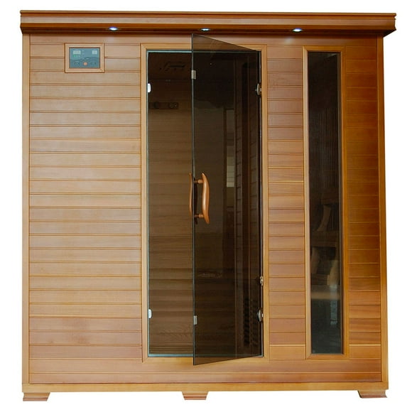 Radiant Saunas 6-Person Cedar Infrared Sauna with 10 Carbon Heaters