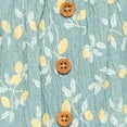 thumbnail image 2 of modern moments™ by Gerber® - Long Leg Flutter Sleeve Romper - Teal Lemon Vine, 2 of 5