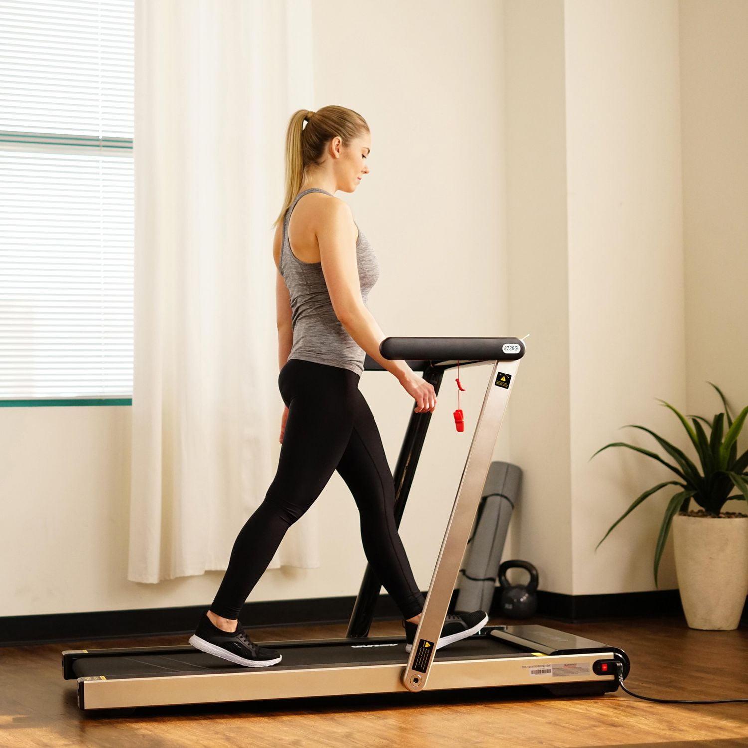 Sunny health & fitness asuna space saving treadmill review sale