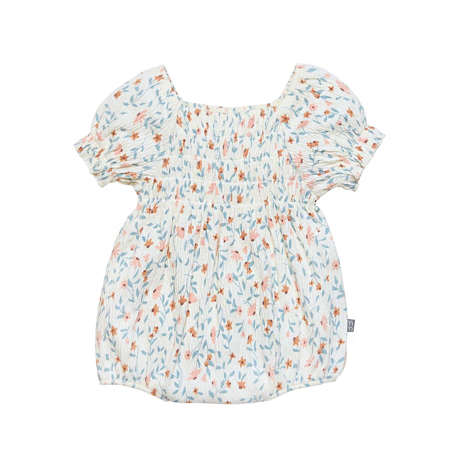 modern moments™ by Gerber® - Smocked Bubble Romper - Ivory