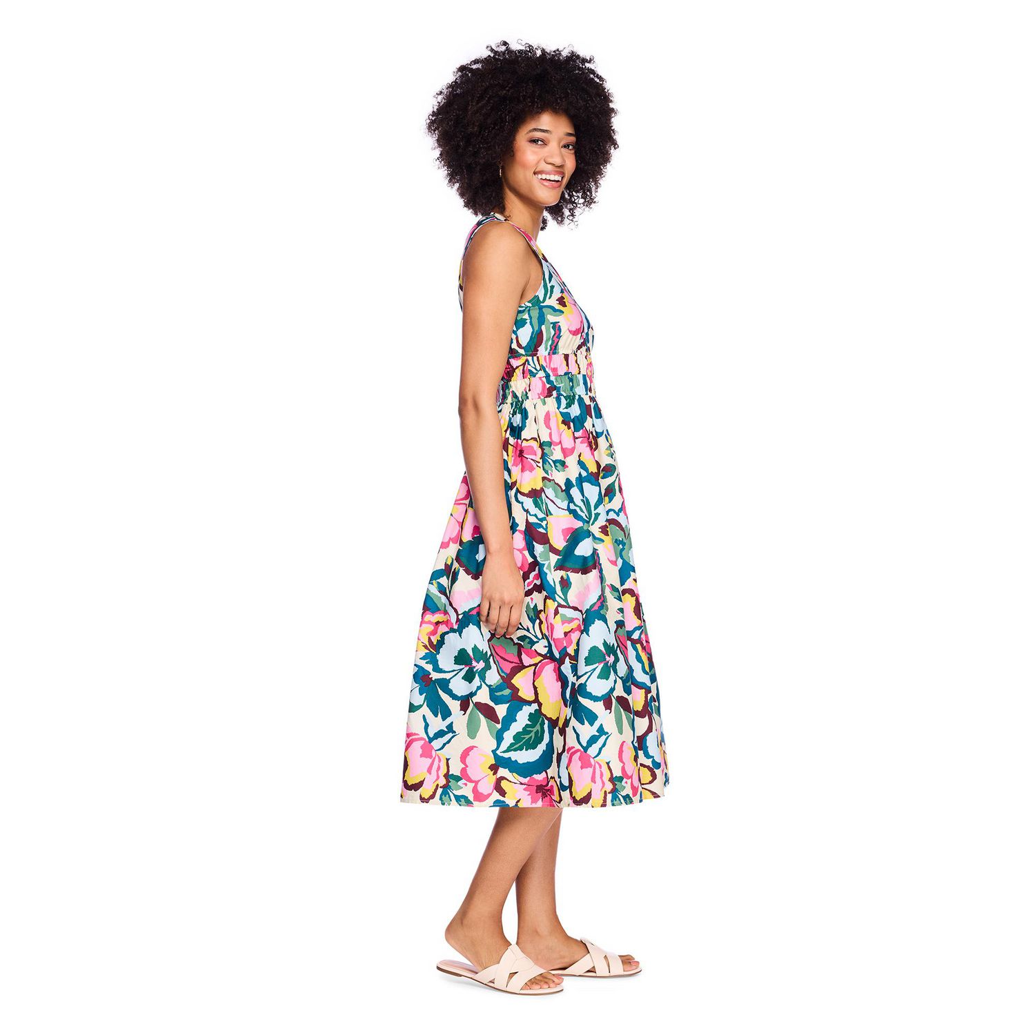 Robe à taille smockée George pour femmes