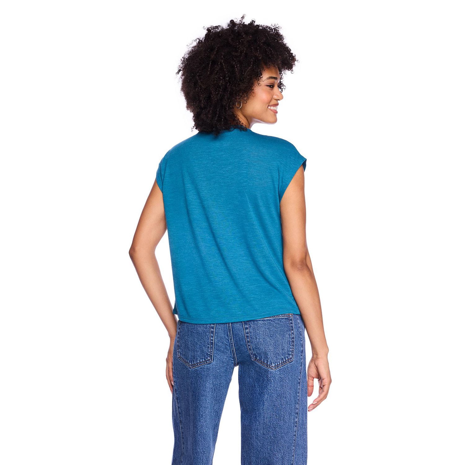 George Women's V-Neck Dolman-Sleeve Top