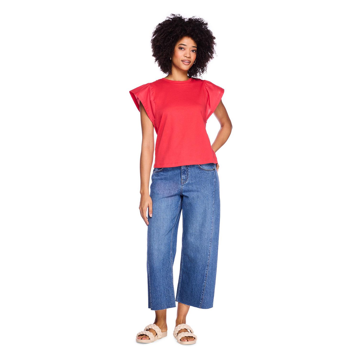 George Women's Flutter-Sleeve Top