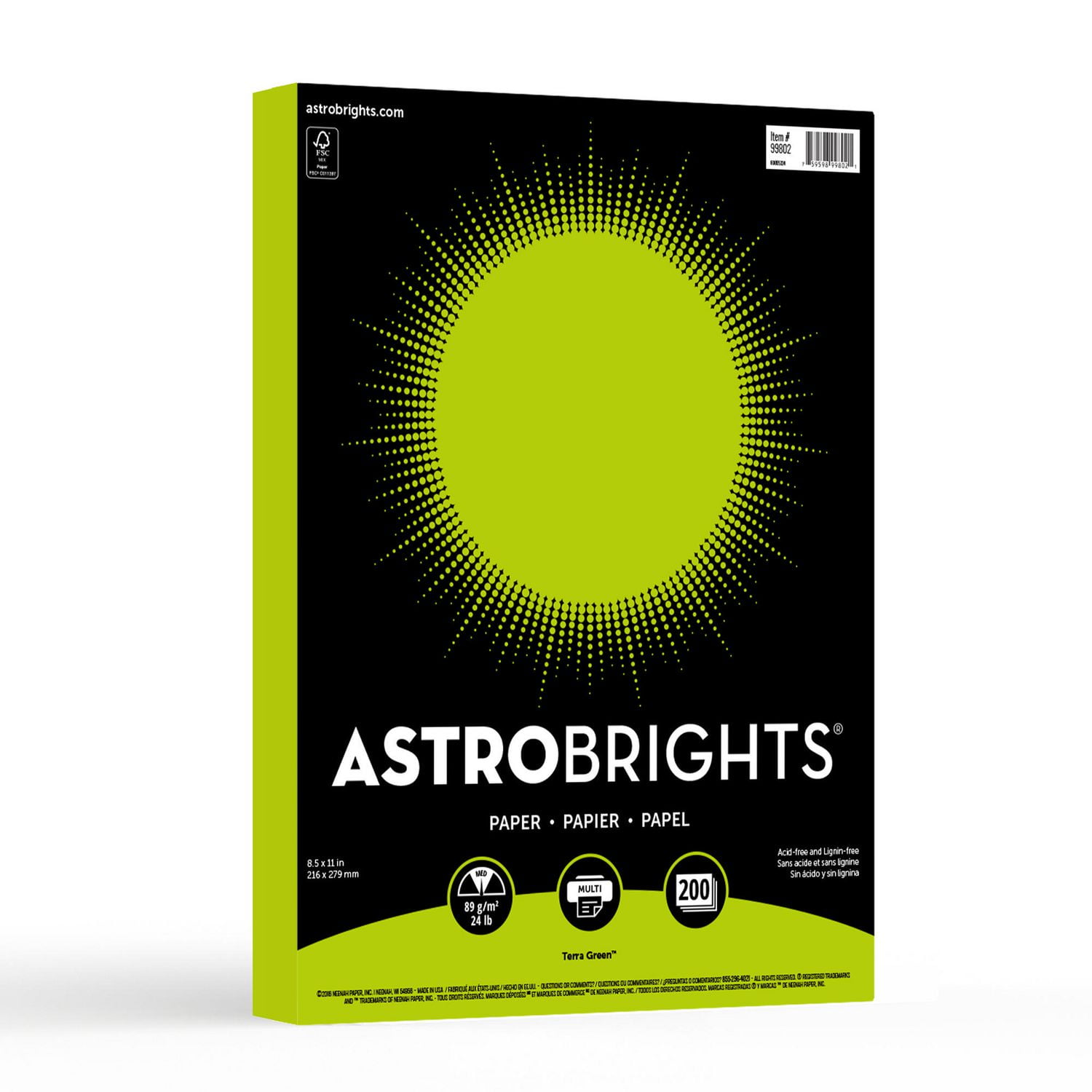 Astrobrights Terra Green Coloured Paper Walmart Canada