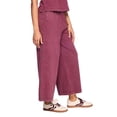 thumbnail image 2 of George Women's Mineral Washed Pull-On Cropped Pant, 2 of 6
