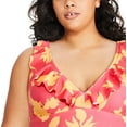 thumbnail image 4 of George Plus Women's Ruffle Swimsuit, 4 of 6