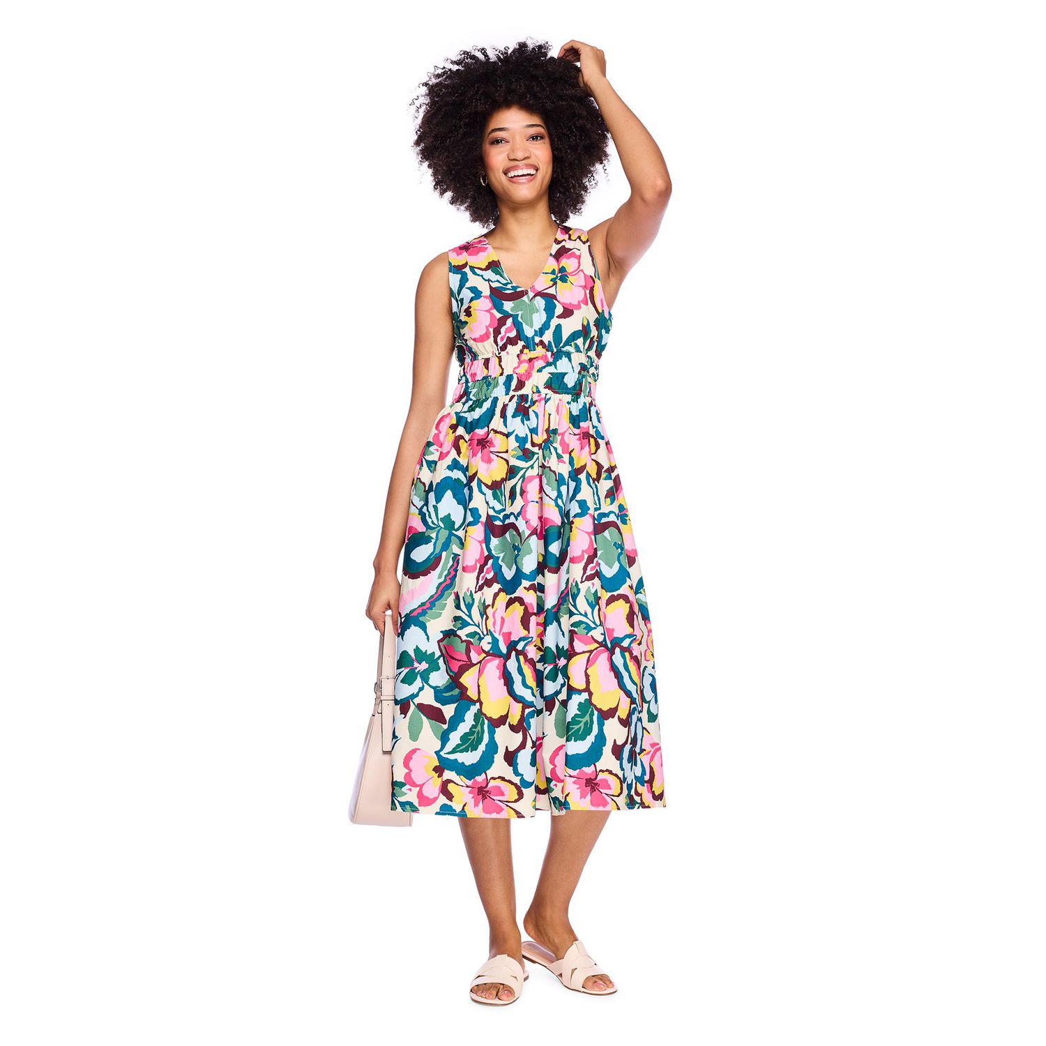 Robe à taille smockée George pour femmes