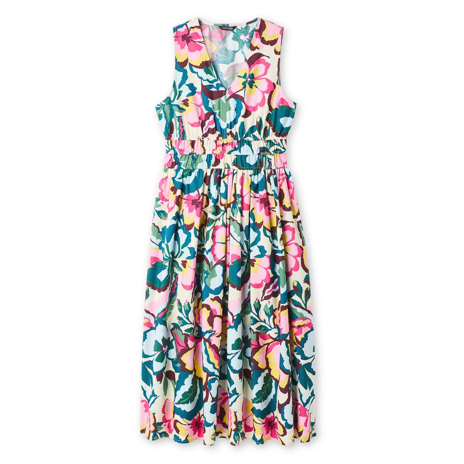 Robe à taille smockée George pour femmes