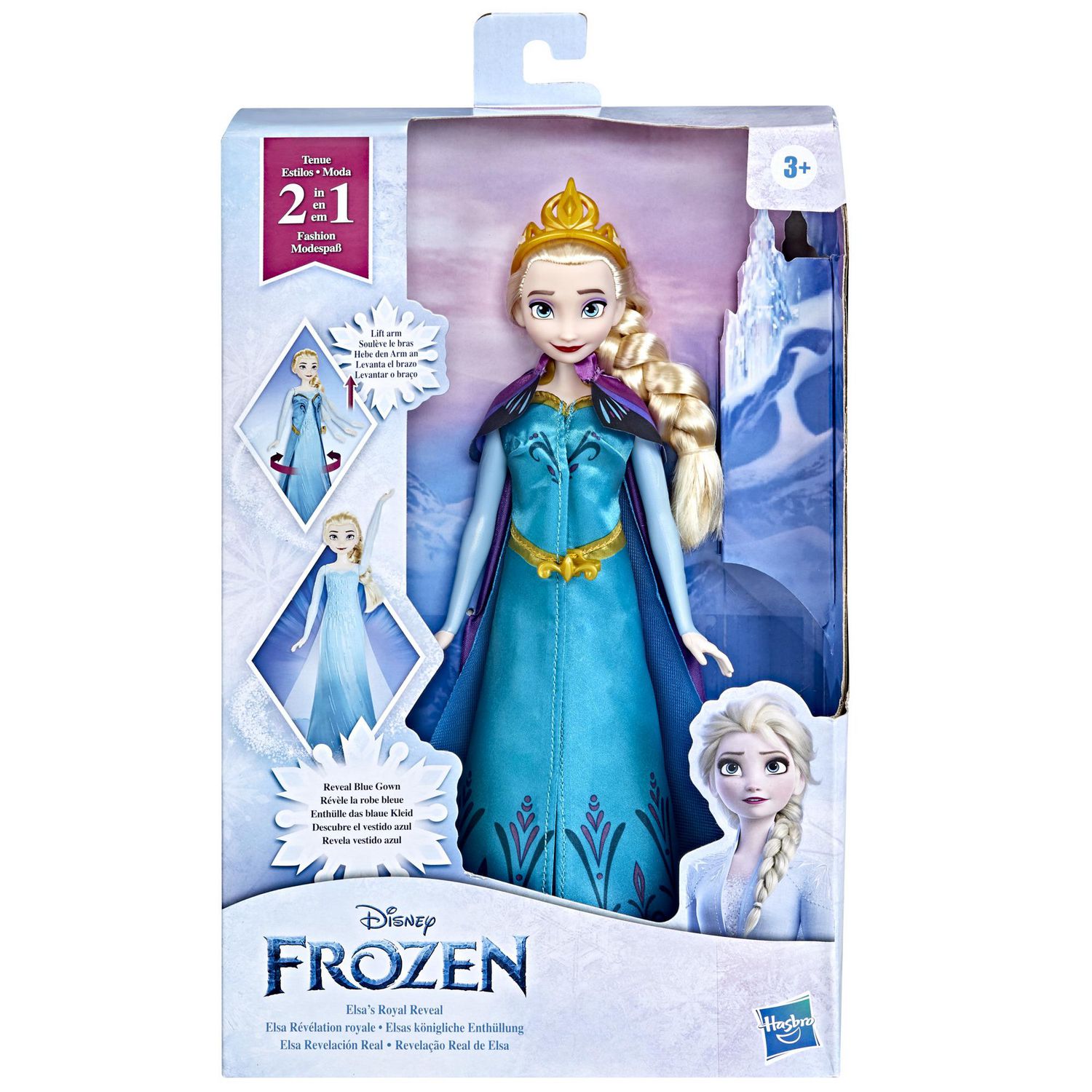 Disney's Frozen Elsa's Royal Reveal, Elsa Doll with 2-in-1 Fashion
