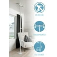 thumbnail image 4 of Able Life Bathroom Grab Bar, Elderly Floor to Ceiling Transfer Pole, White, 4 of 8