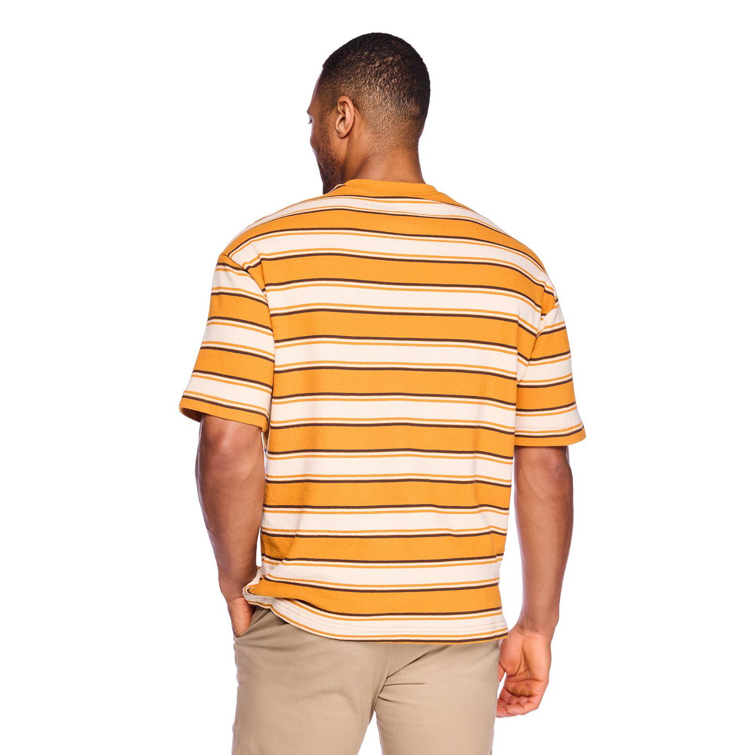 T-shirt ample à rayures George pour hommes