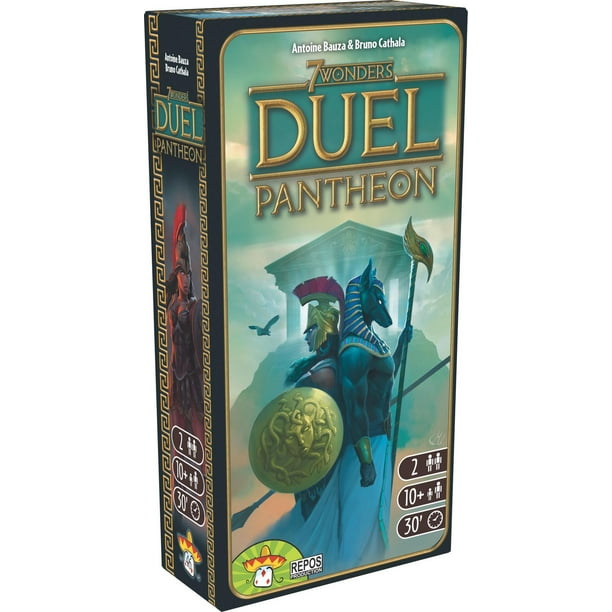 7 Wonder Duel - Extension Pantheon (Version Anglaise) Un Jeu de Société par Repos Productions - Créé par Antoine Bauza