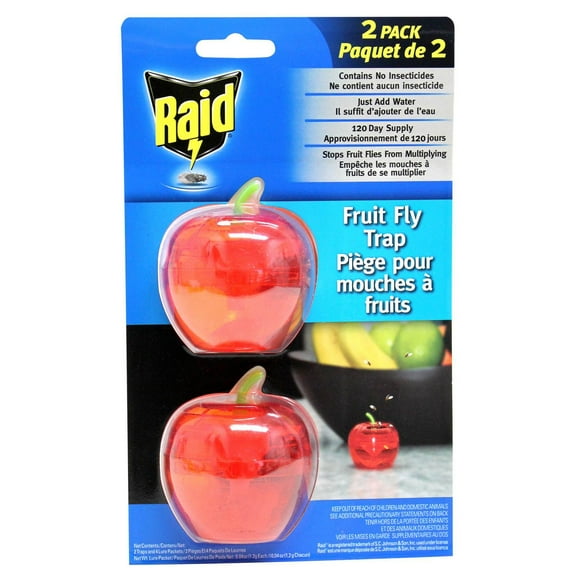 Raid® Fruit Fly Trap, Fruit Fly Trap - 2 Pack