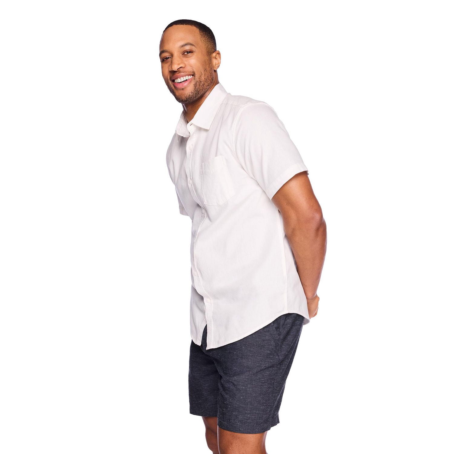 Chemise en mélange de lin George pour hommes