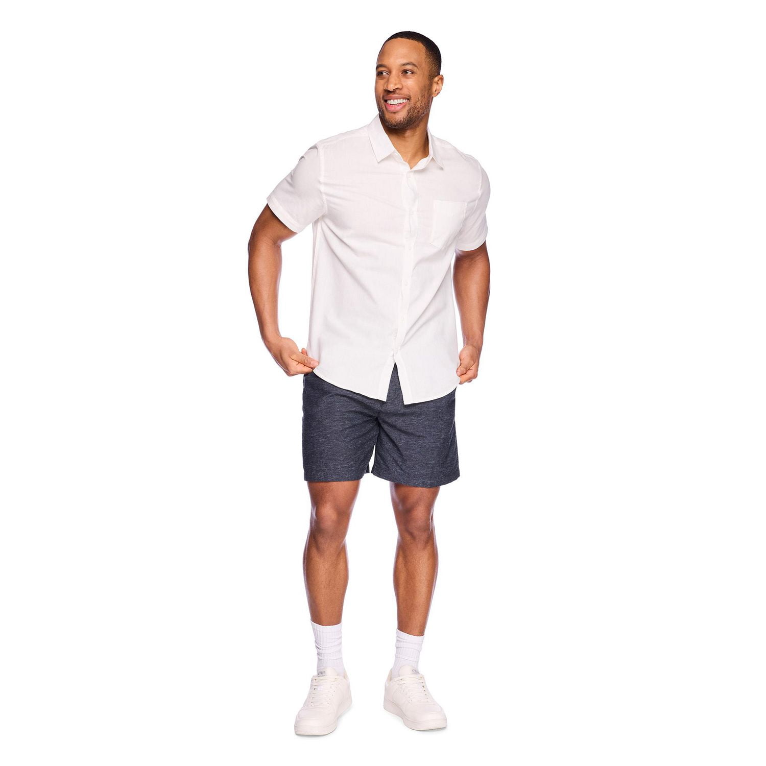 George Men's Linen-Blend Shirt