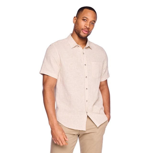 Chemise en mélange de lin George pour hommes