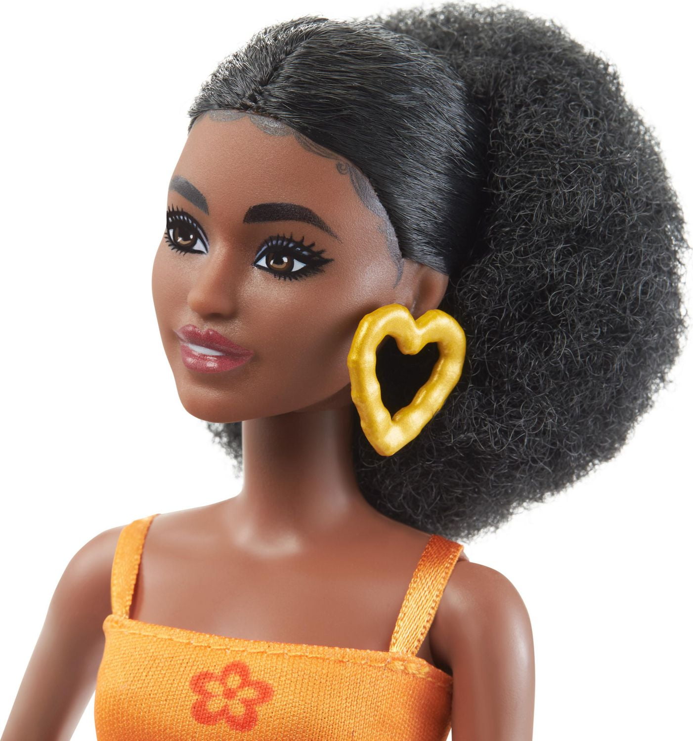 Barbie Doll Curly Black Hair and Petite Body Barbie Fashionistas Walmart