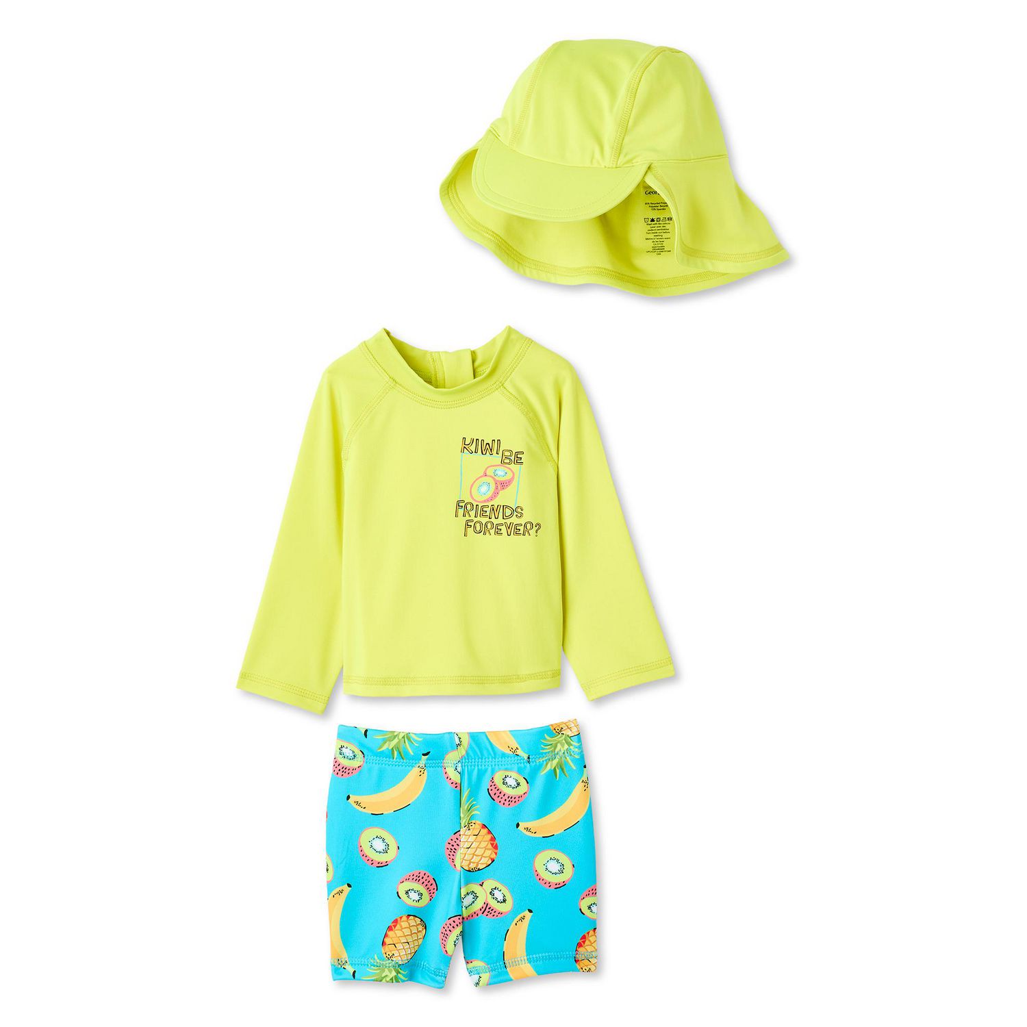 Ensemble 3 pièces avec anti-UV George pour bébés garçons