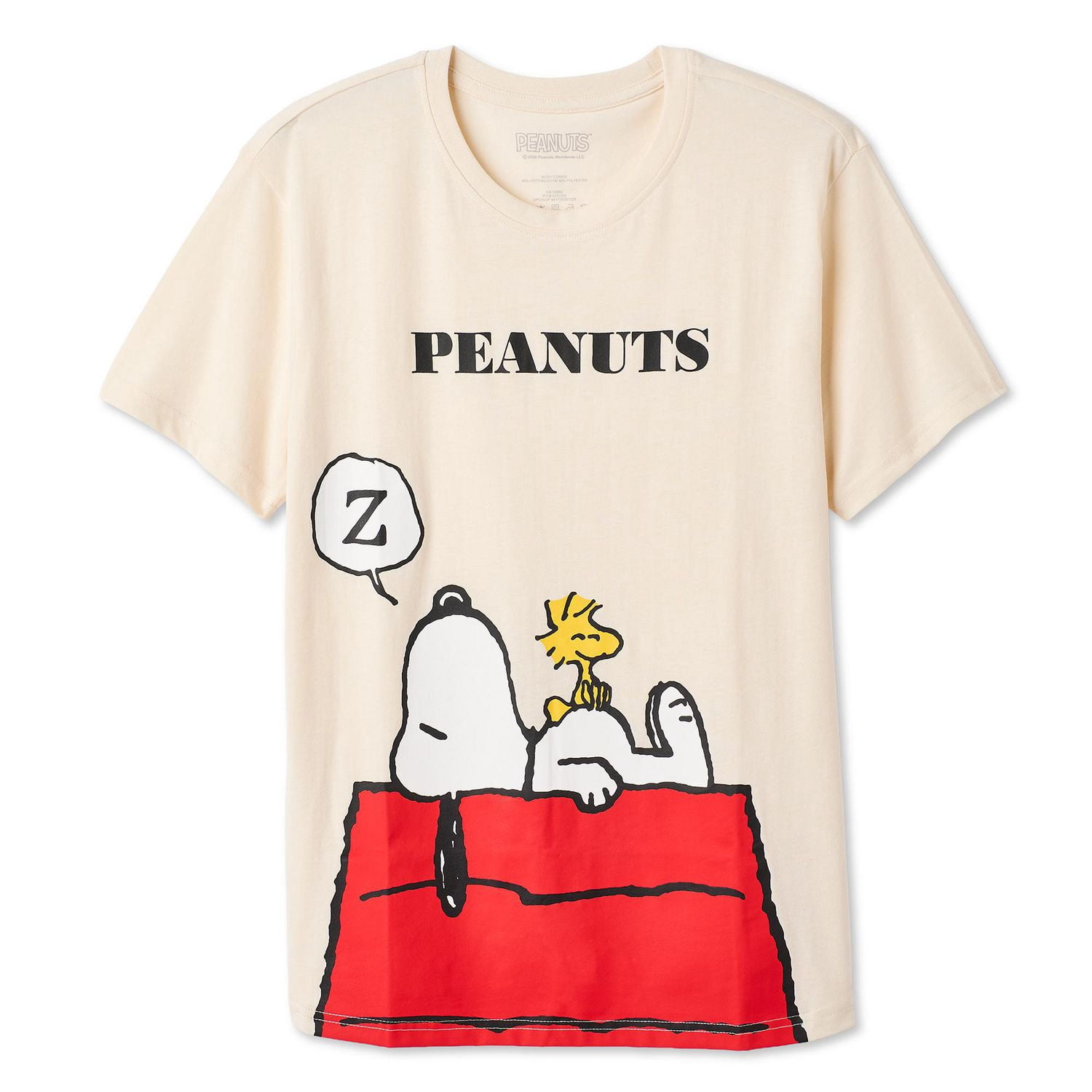 T-shirt à imprimé graphique Snoopy Peanuts pour femmes