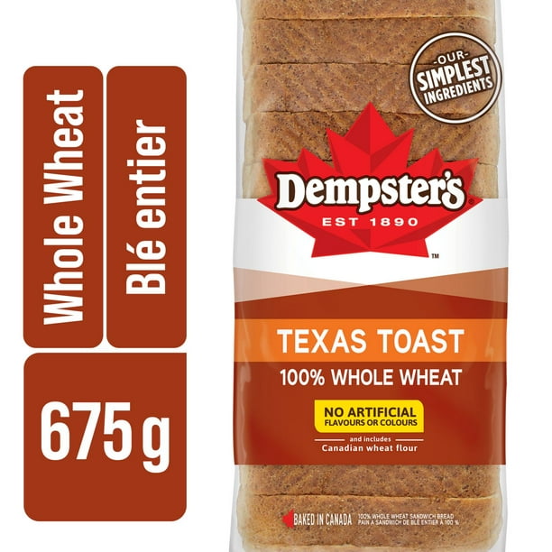 Pain à sandwich à 100 % de blé entier Texas Toast de Dempster’s® 675&nbsp;g