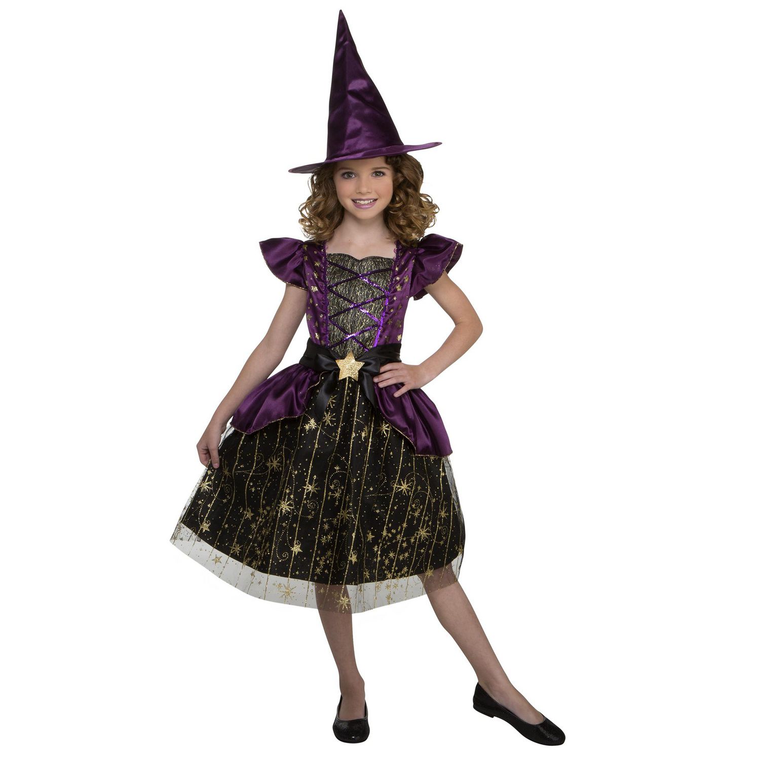 Déguisements dHalloween pour filles - sorcière dHalloween Accessoires  déguisement jupe et chapeau,Costumes dassistant cosp
