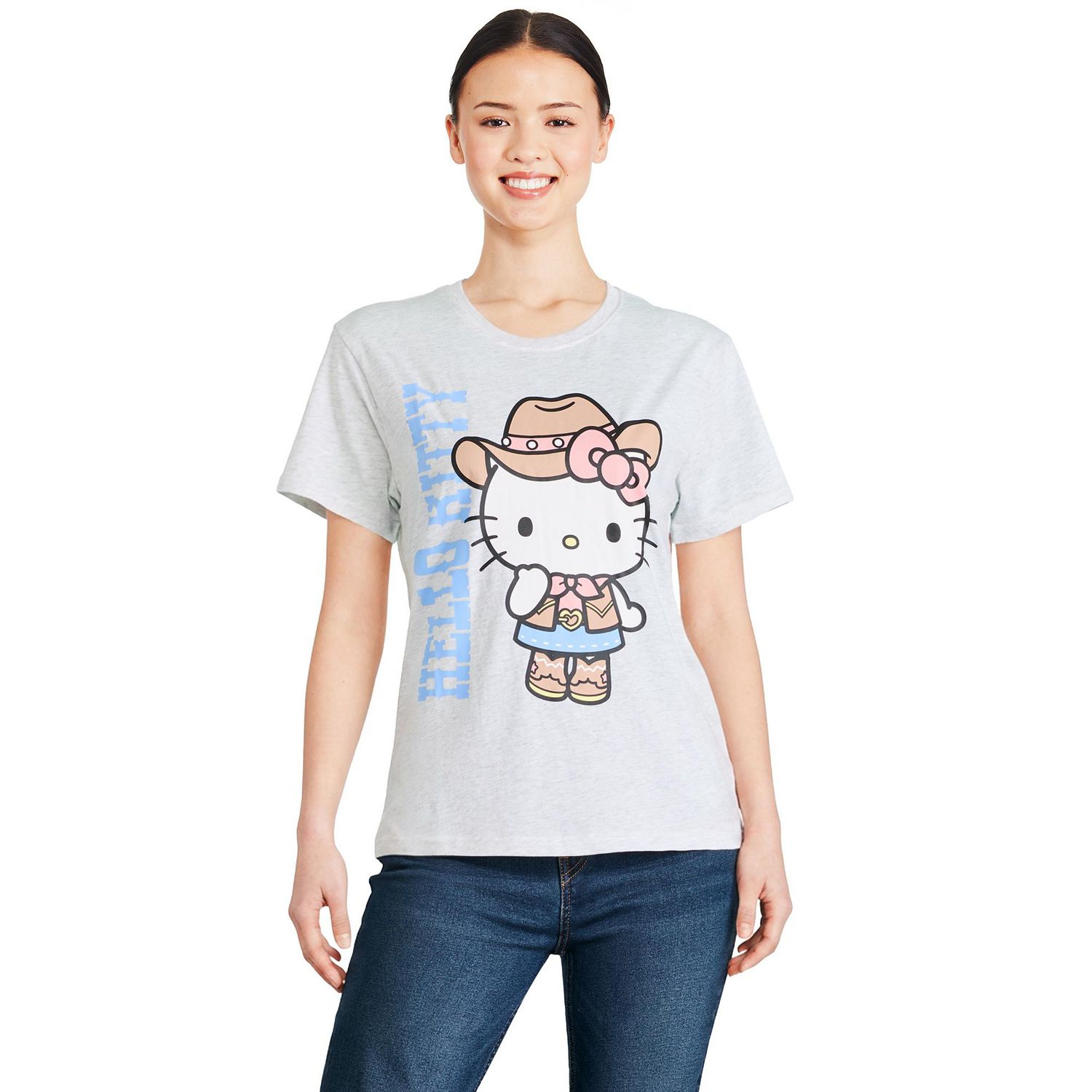 T-shirt à imprimé graphique Hello Kitty pour femmes