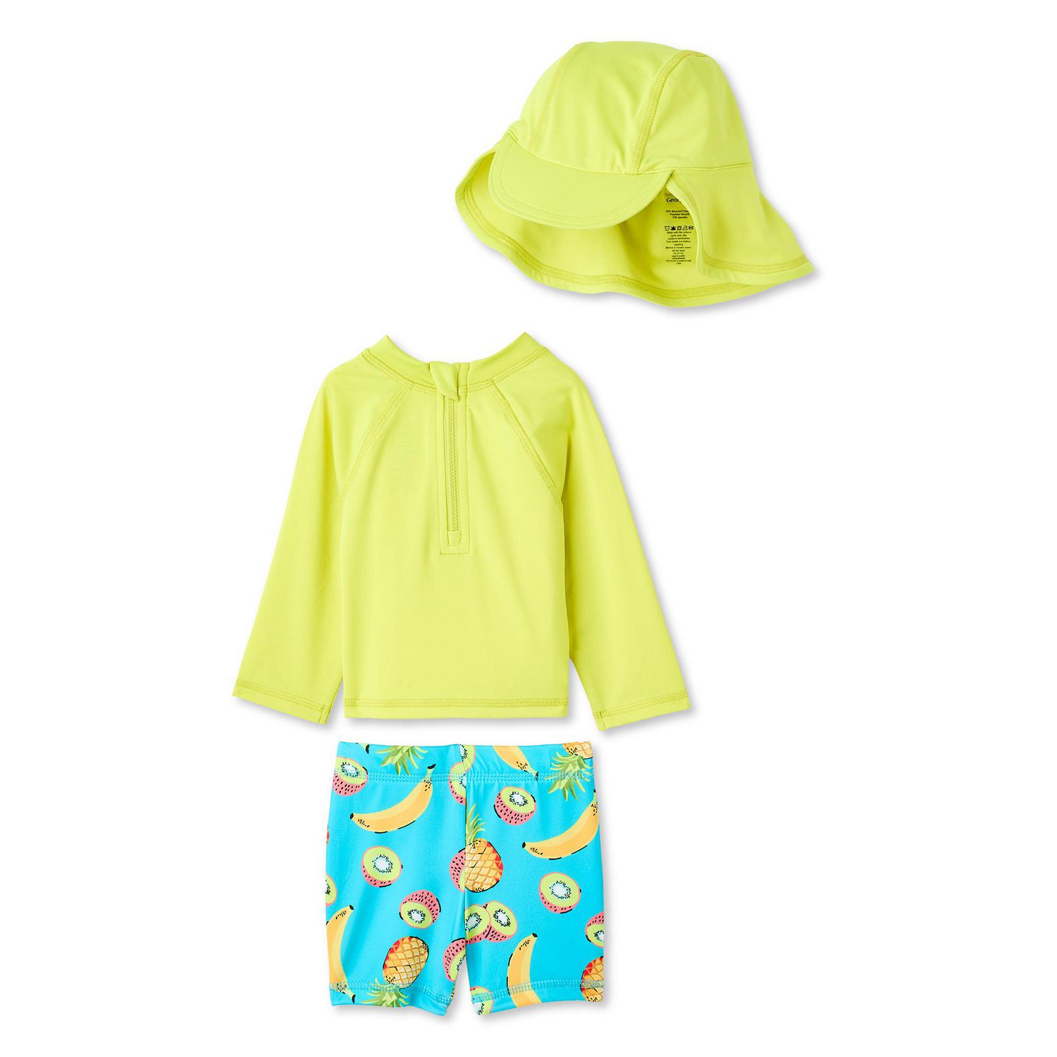 Ensemble 3 pièces avec anti-UV George pour bébés garçons