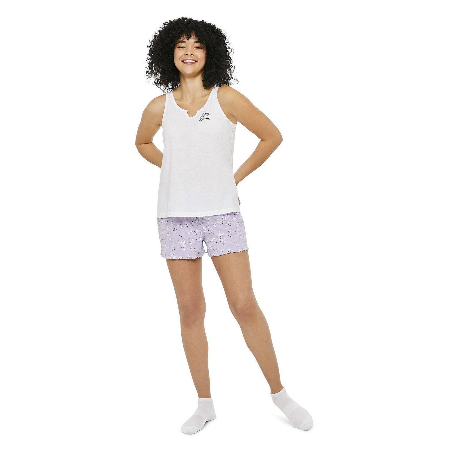 George Women's Tank and Rib Short 2-Piece Set