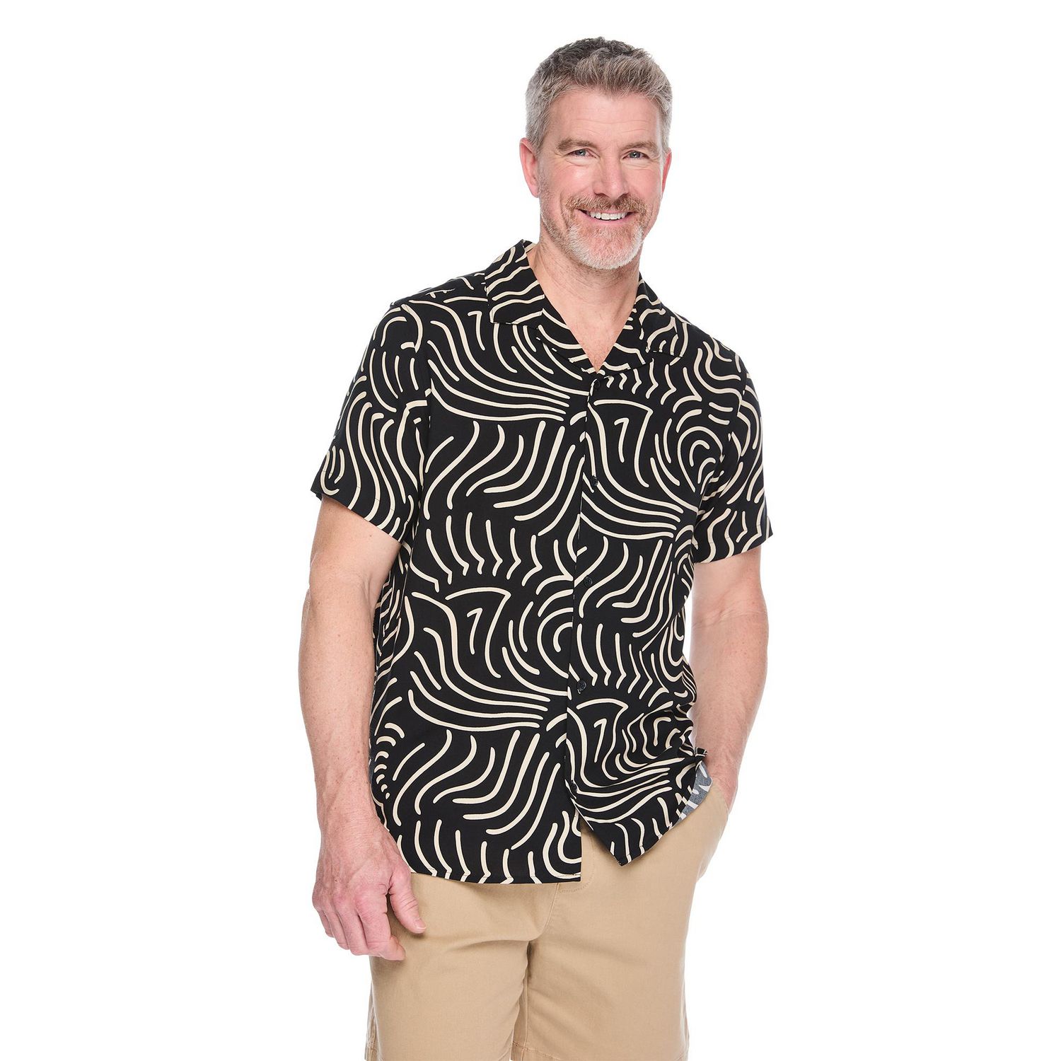George Men's Printed Resort Shirt