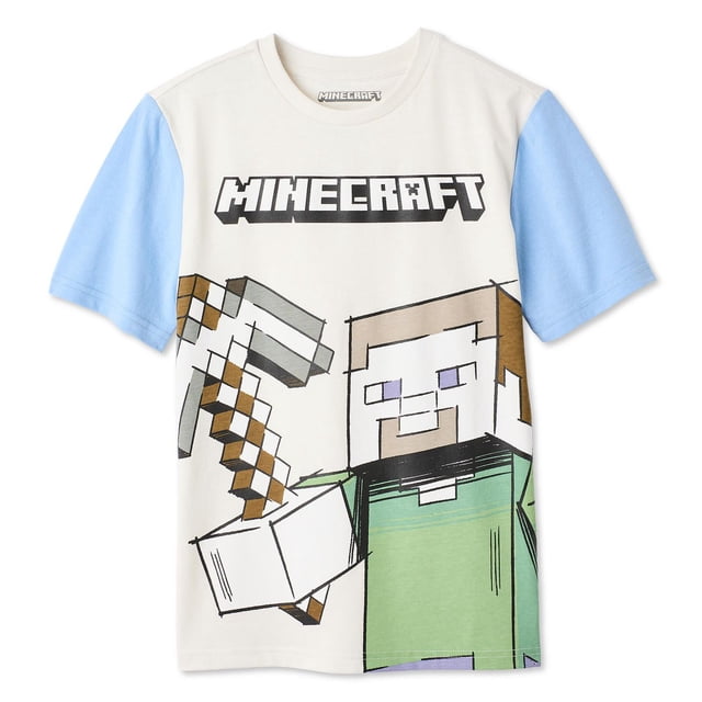 T-shirt à imprimé graphique Minecraft pour garçons