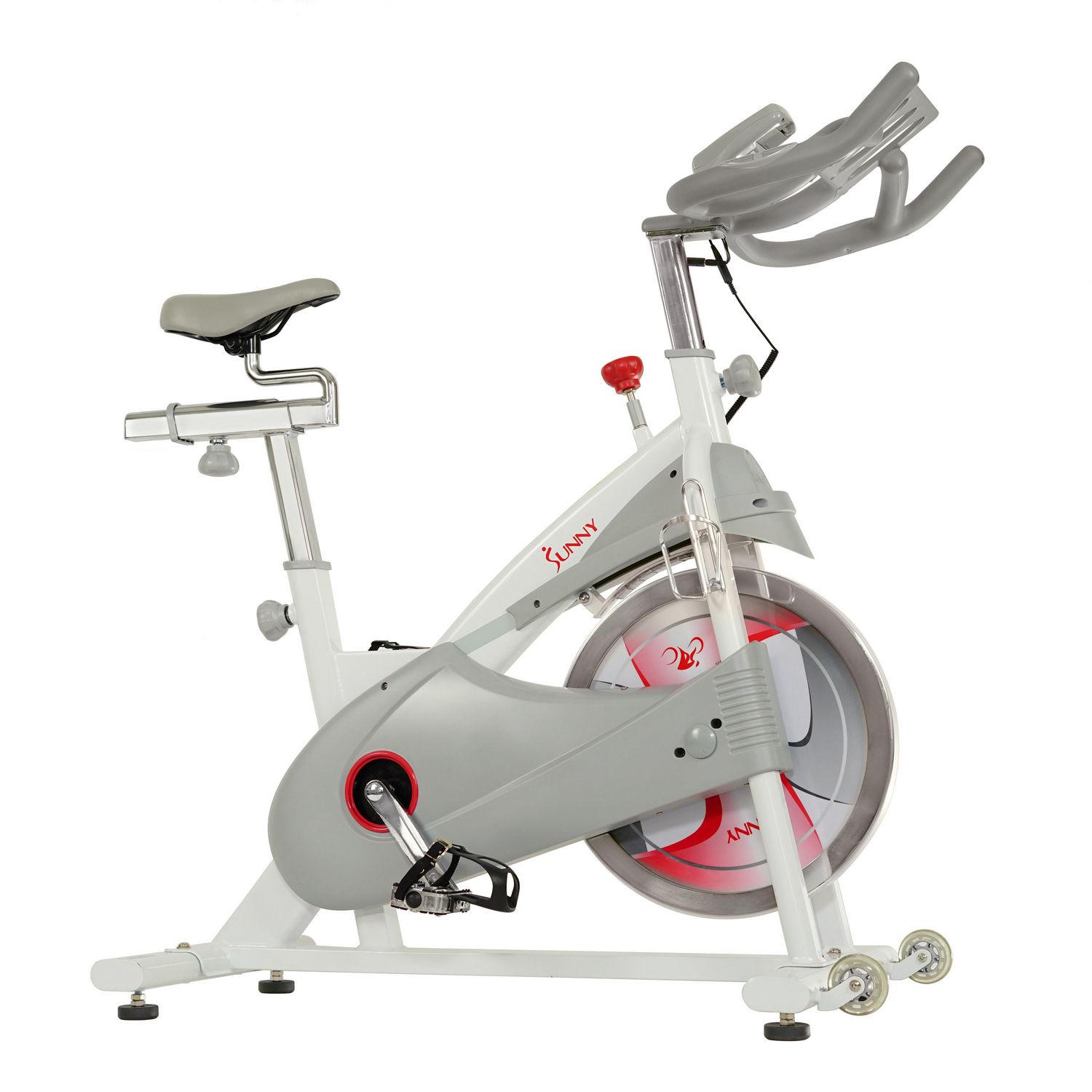 Sunny Health Fitness Magnetic Belt Drive Premium Indoor Cycling Bike SF B1876