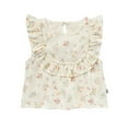 thumbnail image 2 of modern moments™ by Gerber®™ - Rounded Ruffle Top + Shorts Set - Ivory, 2 of 8