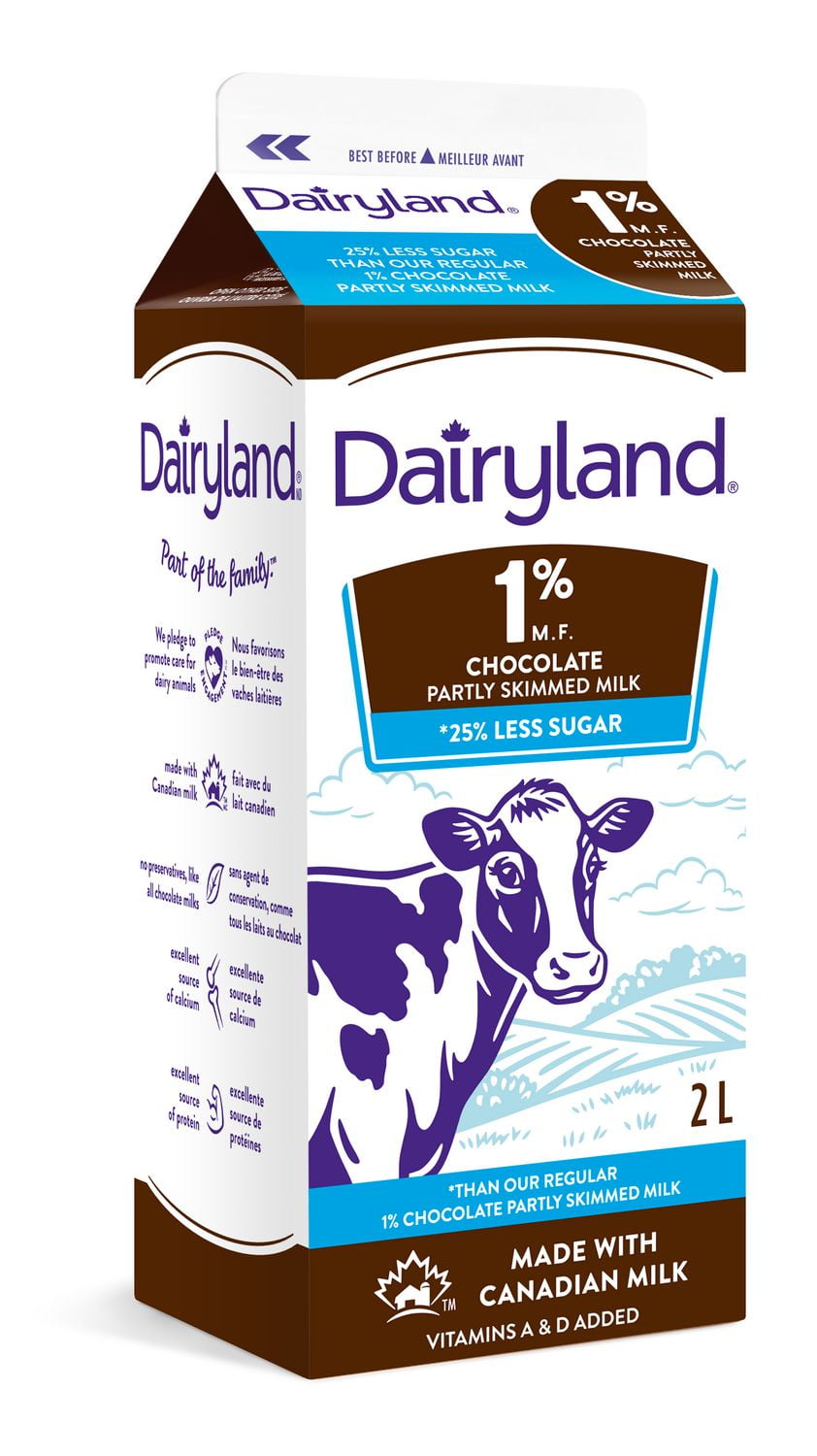 Dairyland 1 Chocolate Milk Reduced Sugar Walmart Canada