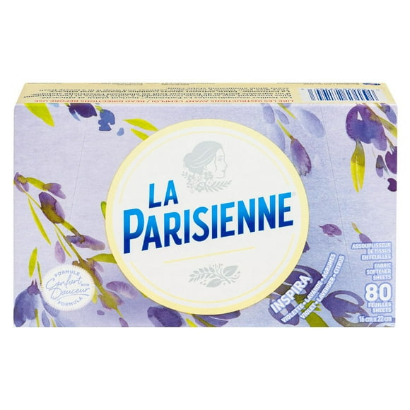 La Parisienne Inspira Sheets Fabric Softener, 80 Count