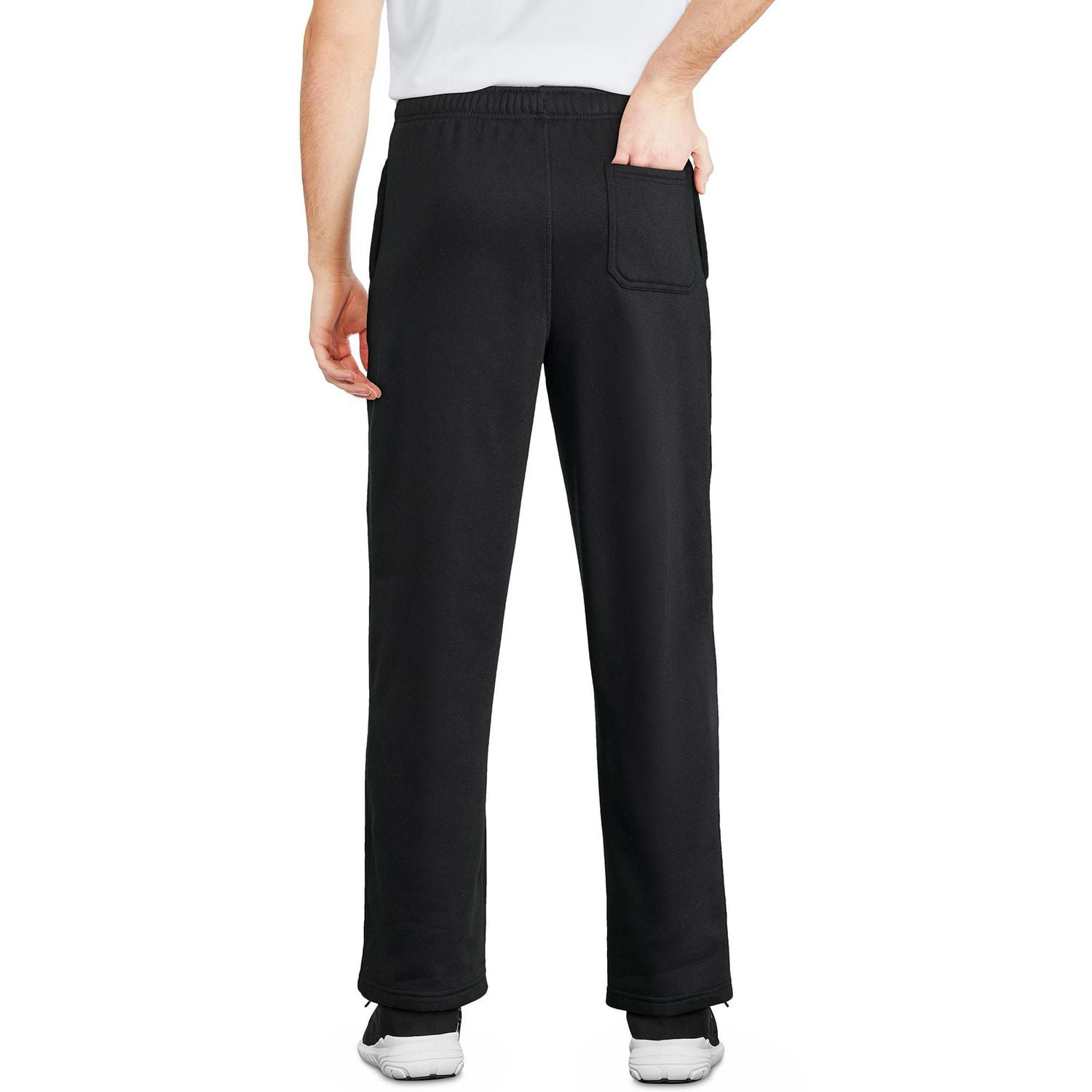 open bottom fleece pants