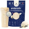 thumbnail image 2 of Good Protein – 32g Protein, Vegan High Protein Powder, 100% Natural, Non-GMO, Dairy-free, Gluten & Soy Free and No Added Sugar. Plant-Based Protein Shake (French Vanilla, 376 g), 2 of 6