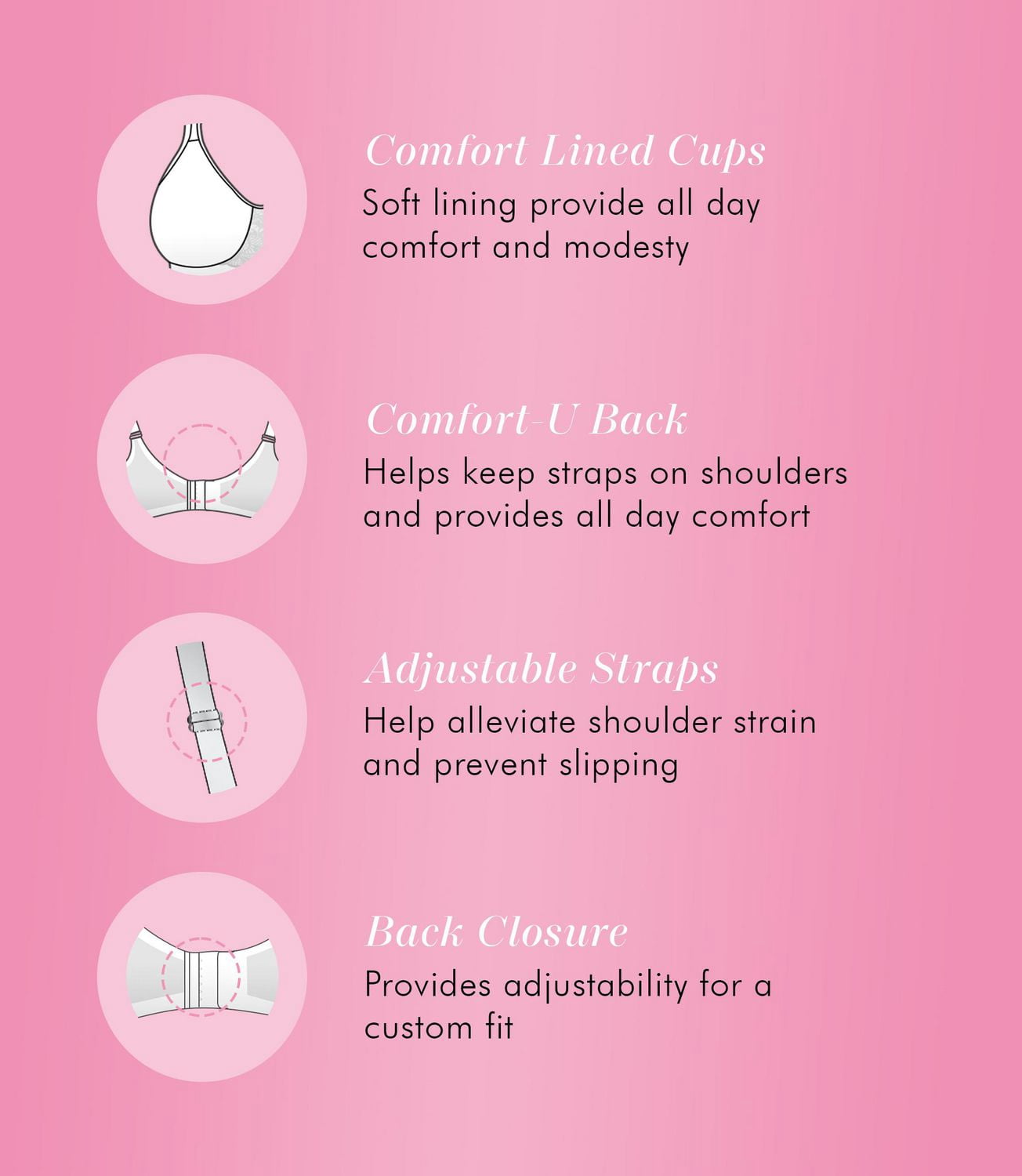 Exquisite Form #9671094 FULLY Full-Coverage Bra, Wire-Free